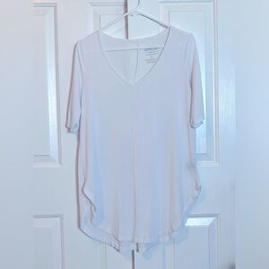 Torrid Super Soft Knit Tunic,  3/4 Sleeves, White, size 0x